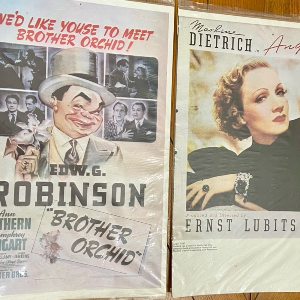 1940 Brother Orchid and 1937 Angel Movie Posters